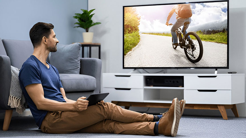 A Cozy Living Room With A Tv