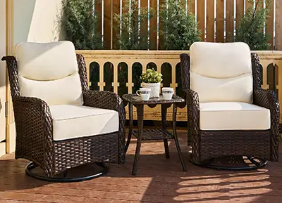 Prime Member Deals 2025 8 Luxury Outdoor Swivel Rocker Patio Chairs