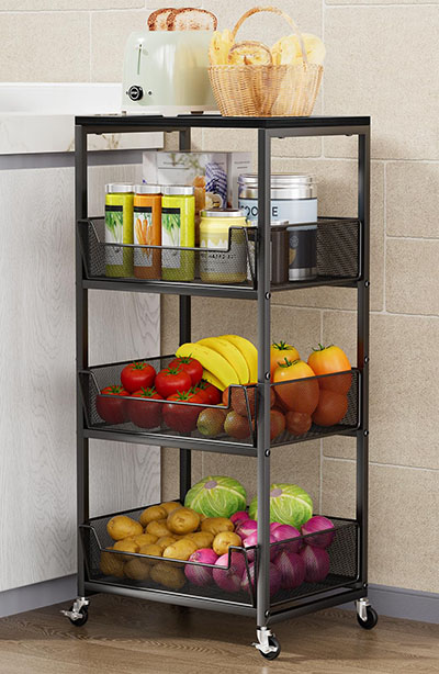 Hapirm Fruit Basket Kitchen Storage